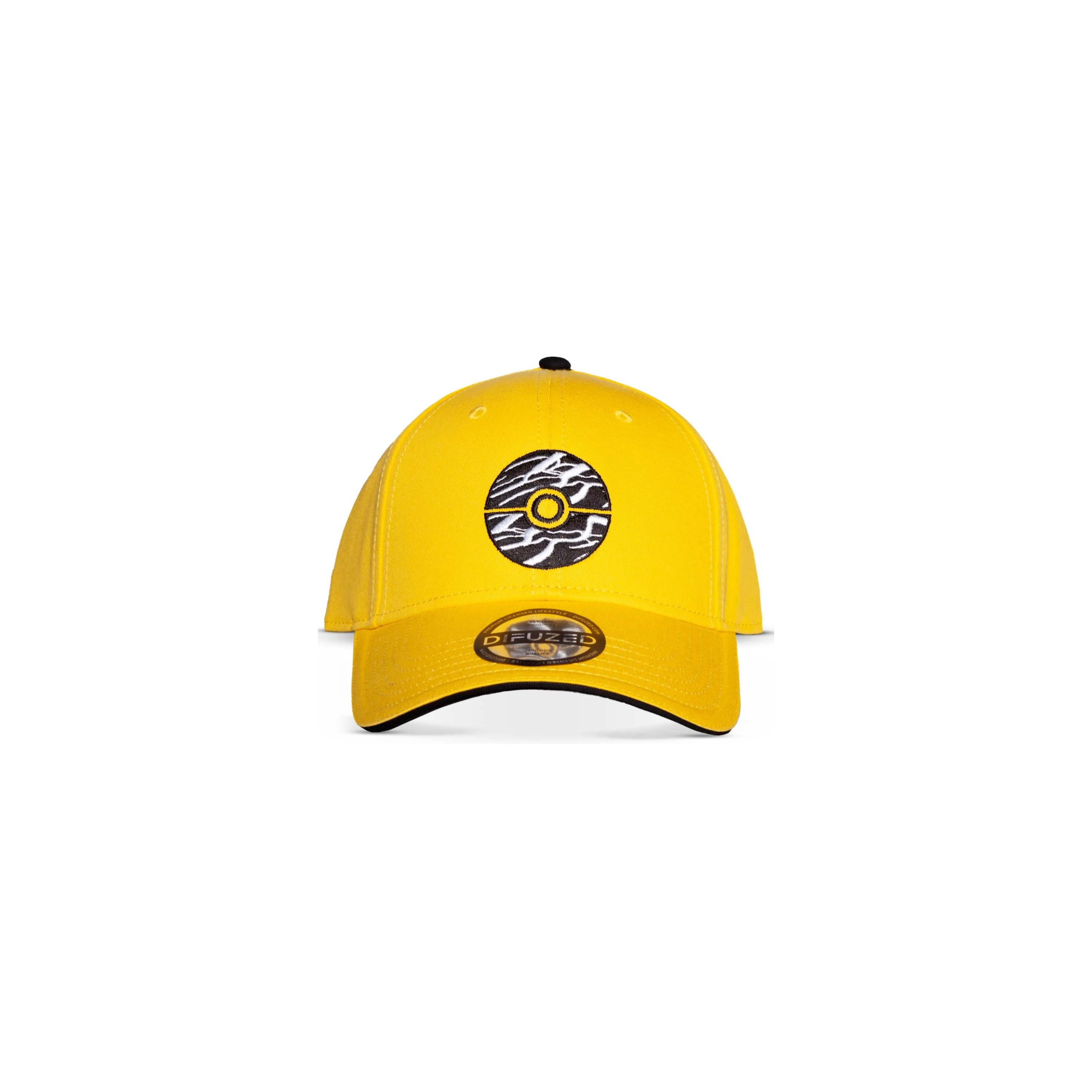 Casquette Pokémon Poké Ball Jaune Ajustable | GEEK HEAD