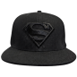 CASQUETTE SUPERMAN - DC Comics Logo Black/Black - Pack GH + Sticker GEEK HEAD inclus